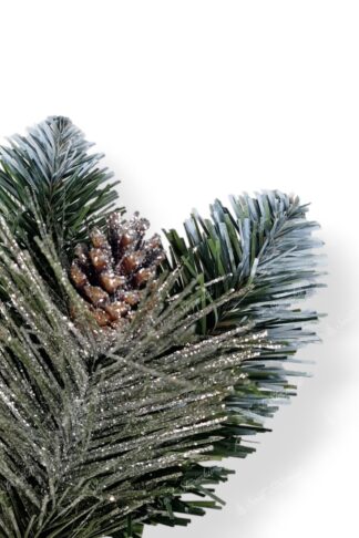Detail větvičky Umělý vánočí stromek Borovice Stříbrna