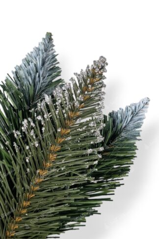 Detail větvičky Umělý vánoční stromek Borovice Stříbrná Krystal