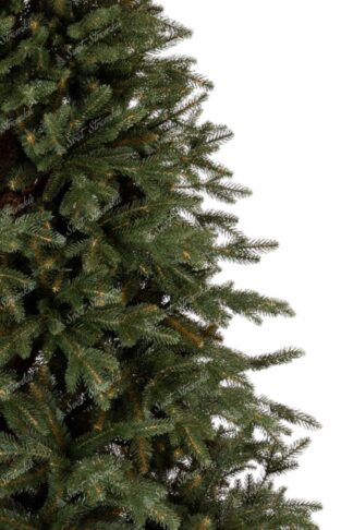 Umělý vánoční 3D stromek Smrk Alpský. Strom má husté tmavě zelené jehlice.