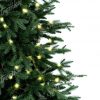 Detail 3D stromečku tmavě zelené barvy. Větvičky stromku jsou osvětleny LED světýlky přichycenými na větvičkách stromečku.