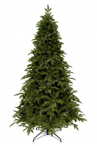 Umelý vianočný stromček 3D Jedľa Kaukazská. Stromček je bledo zelenej farby a cely je postavený na kovovom stojane.