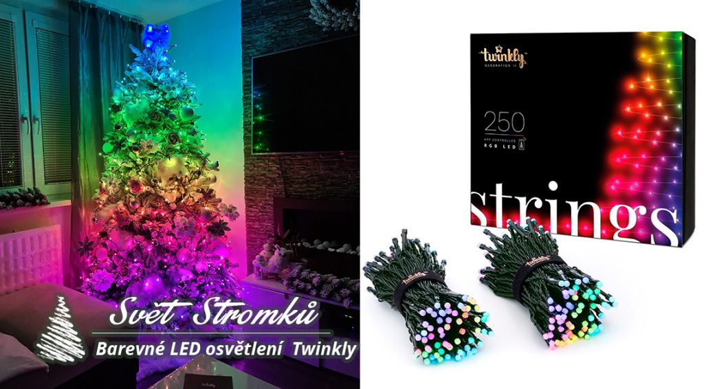 Barevné LED osvětlení na stromek Twinkly