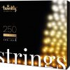 Zlaté osvětlení na stromek TWINKLY strings gold edition 250
