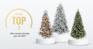 Bílé vánoční stromky TOP 7