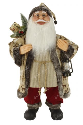 Dekorace Santa Claus Hnědý 80cm