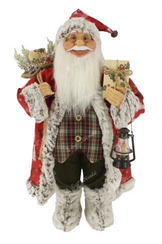 Dekorace Santa Claus Tradiční vzorovaný 60cm