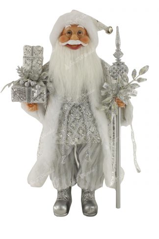 Dekorace Vánoční Mikuláš Ledový 46cm