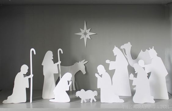 Vánoční Betlém z papíru