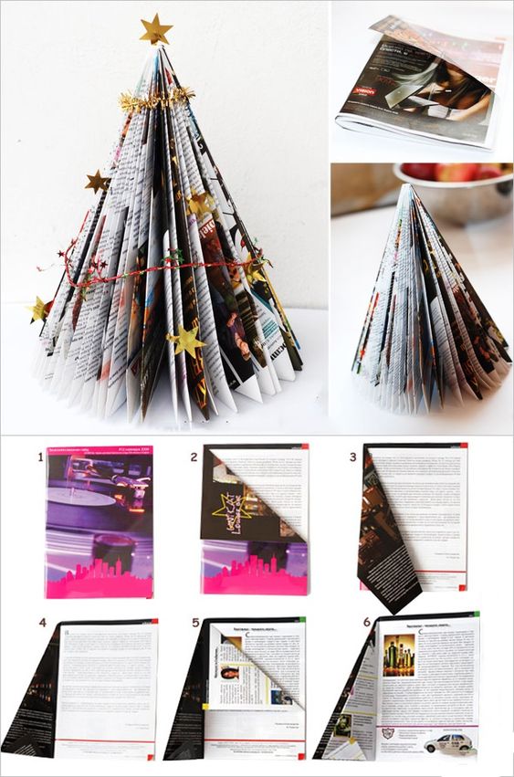 Vánoční stromeček z papíru