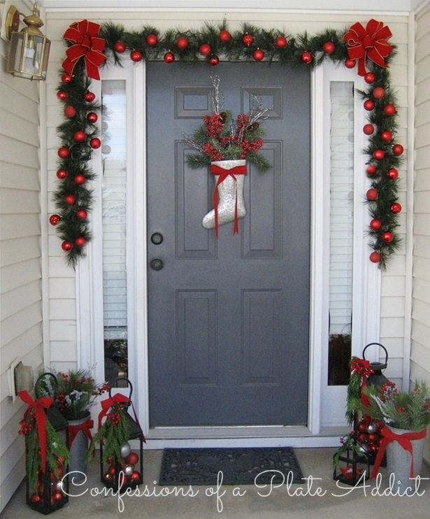 Vánoční girlanda na dveře