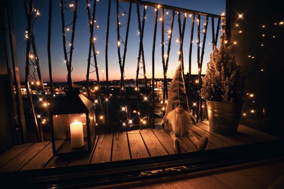 Vánoční osvětlení do okna a na balkon