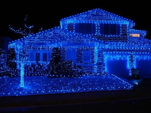 Vánoční osvětlení domu inspirace