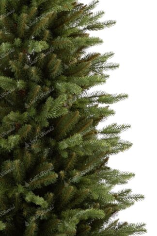 Umělý vánoční stromek 3D Smrk Štíhlý. Strom má husté zelené jehličí.