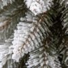 Umělý vánoční stromek Smrk Štíhlý Zasněžený v květináči z juty, hustě zasněžený