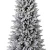 Vánoční stromek 3D Smrk Královský Úzký s bílým , hustě zasněženým jehličím