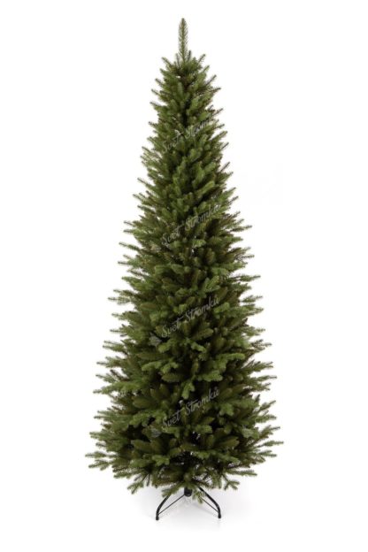 Vánoční stromek 3D Smrk Štíhlý úzkých rozměrů s světle zeleným jehličím