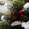Vánoční stromek v květináči 3D Jedle Zasněžená detail jehličí