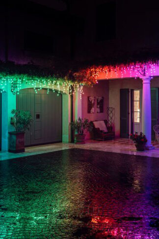 Kombinované LED světelné rampouchy TWINKLY ICICLE 5m RGB-AWW 190LED