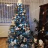 Umělý ozdobený vánoční stromek 3D Smrk Ledový 210cm