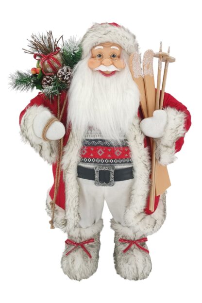 Dekorace Santa Claus Červeno-bílý 80cm