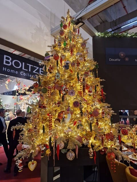 zlatý vánoční stromek