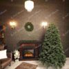 Vánoční stromek FULL 3D Jedle Půvabná má husté tmavě zelené jehličí