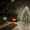 Svazkové LED vánoční osvětlení teplá bílá na vánočním stromku