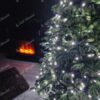 Vánoční LED osvětlení studená bílá na vánočním stromku