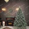 Umělý vánoční stromek 3D Smrk Ledový má husté zeleno-stříbrné jehličí