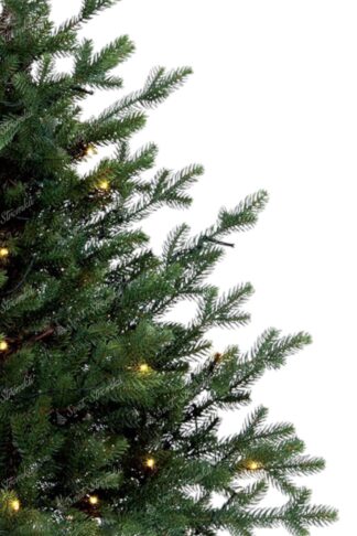 Umělý vánoční stromeček v květináči FULL 3D Smrk Přírodný LED detail jehličí