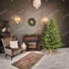 Umělý vánoční stromek FULL 3D Smrk Přírodní LED má husté, přirozeně zelené jehličí
