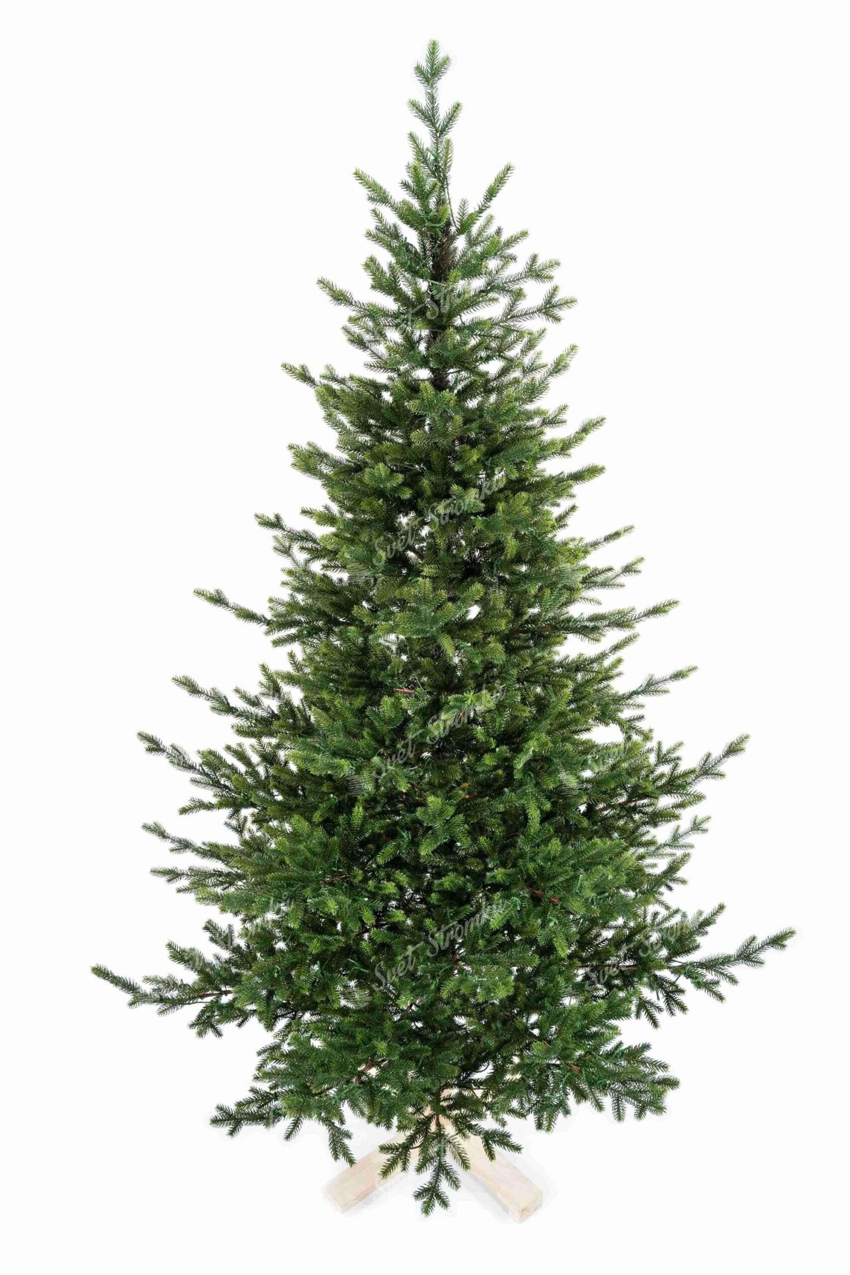 Umělý vánoční stromek FULL 3D Smrk Přírodní má přirozeně zelené jehličí