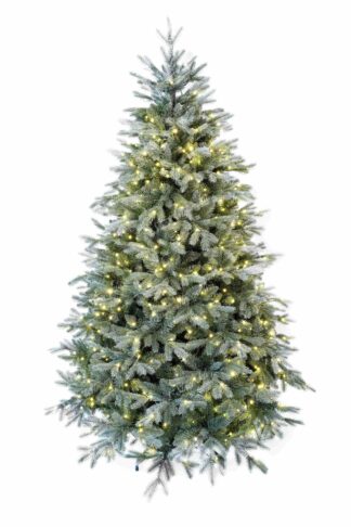 Umělý vánoční stromeček 3D Smrk Stříbrný s LED osvětlením