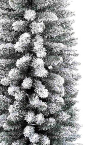 Umělý vánoční stromeček Smrk Bílý Štíhlý detail jehličí