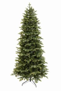 Umělý vánoční stromek 3D Smrk Italský Úzký LED, stromek má větvičky ve dvou odstínech zelené barvy