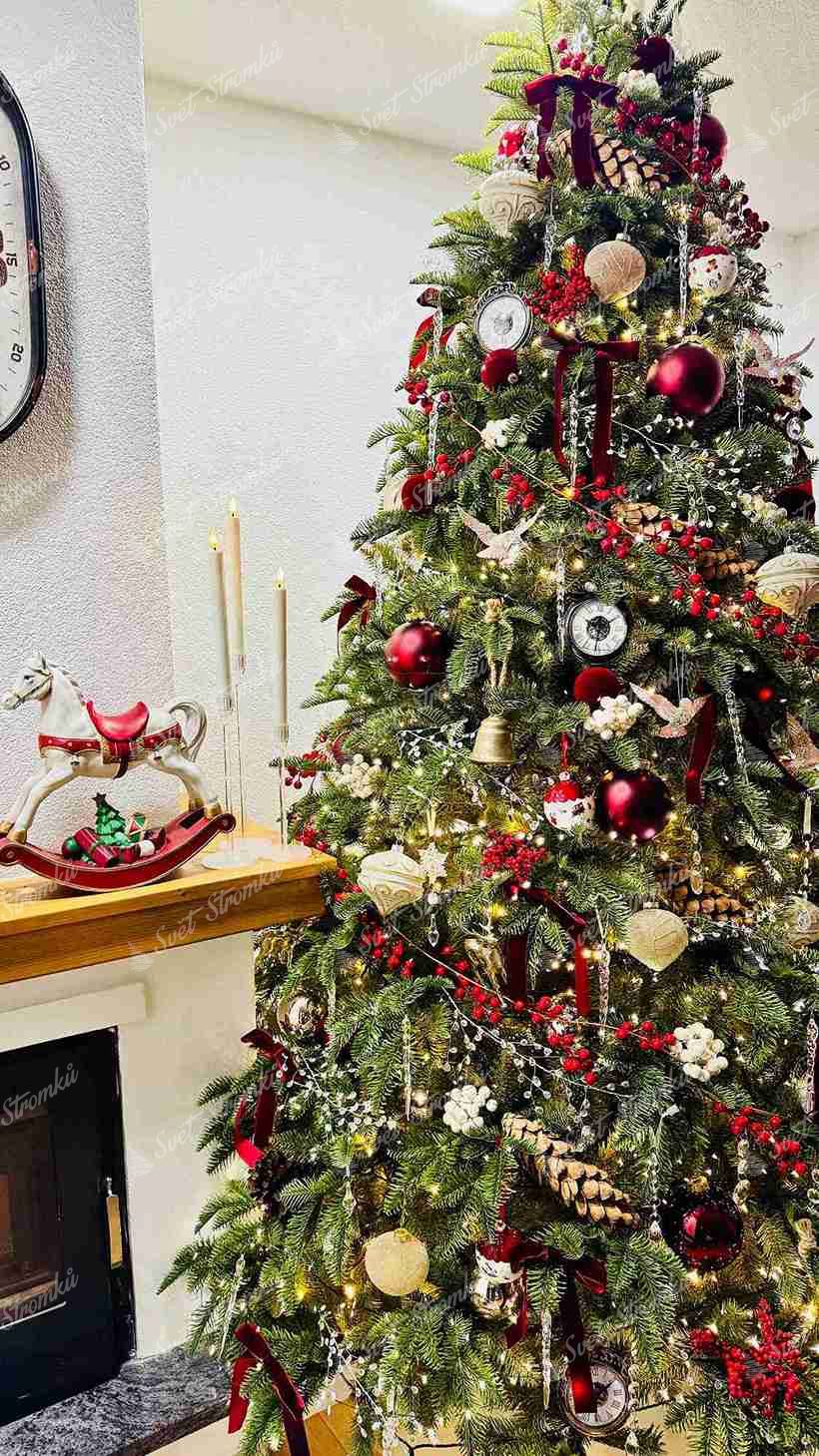 Umělý vánoční stromek 3D Jedle Kavkazská 240cm