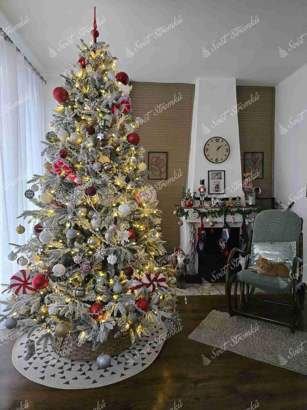 Umělý vánoční stromek 3D Jedle Sibiřská 240cm
