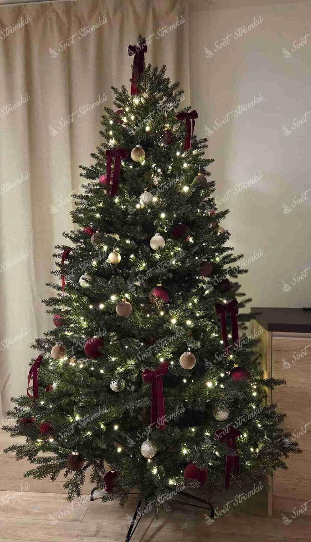 Umělý vánoční stromek FULL 3D Smrk Alpský 210cm