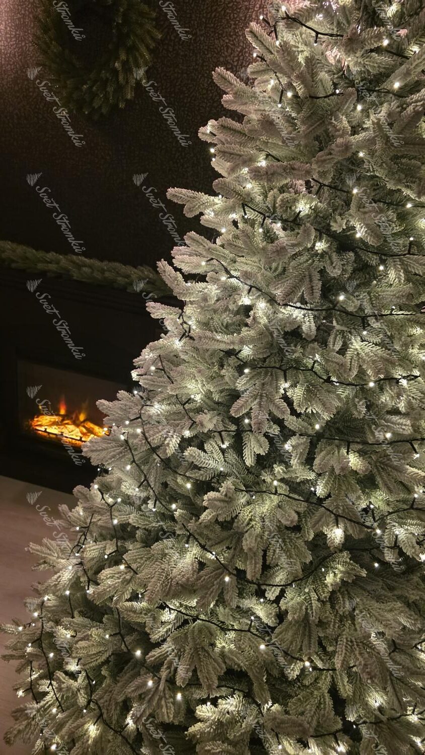 Vánoční LED osvětlení na stromeček teplá bílá 25m 500LED