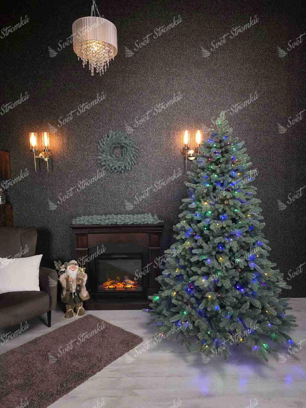 Umělý vánoční stromek FULL 3D Smrk Argentinský 210cm LED400