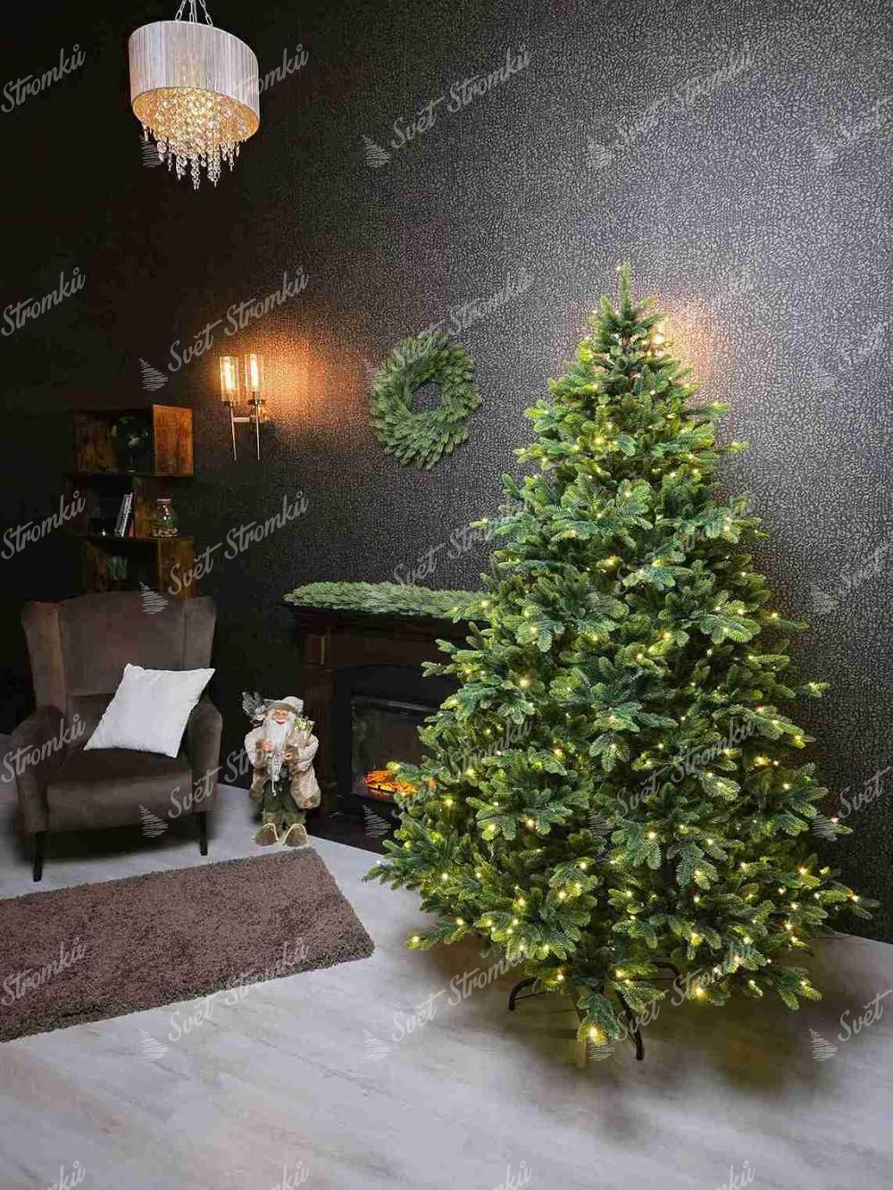 Vánoční stromek FULL 3D Jedle Sicilská 210cm LED500