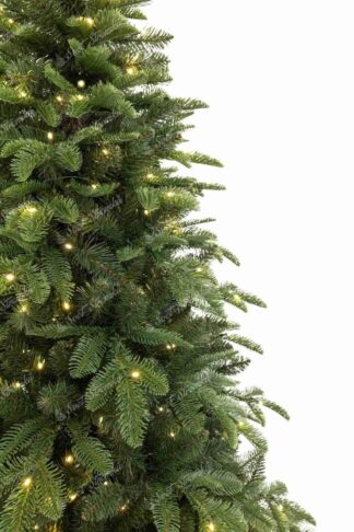 Detail umělého vánočního stromku 3D Jedle Koloradská LED má větvičky přirozené zelené barvy